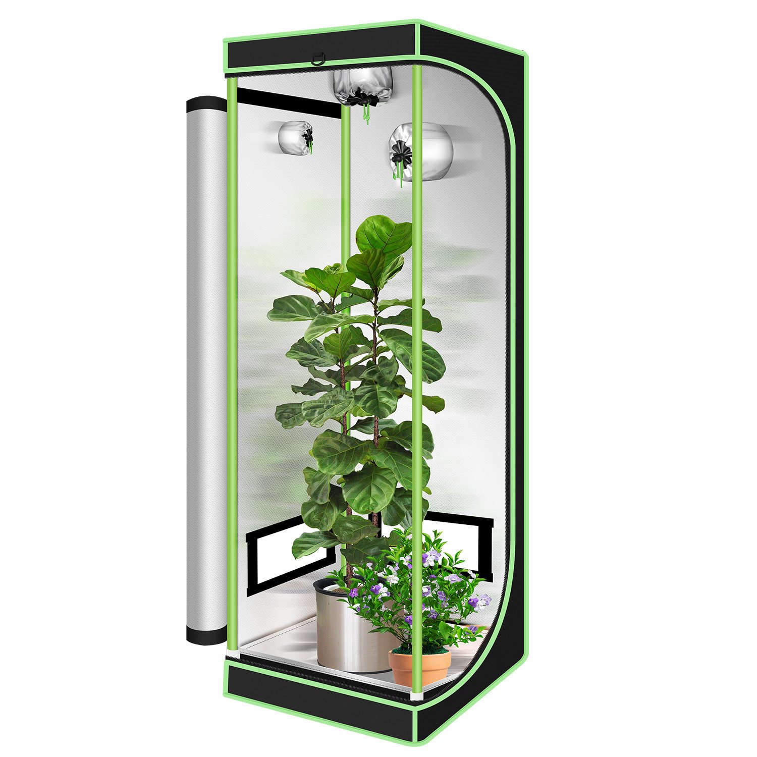 Clanmacy Anlehngewächshaus Growbox Anbau Zelt Growzelt günstig online kaufen