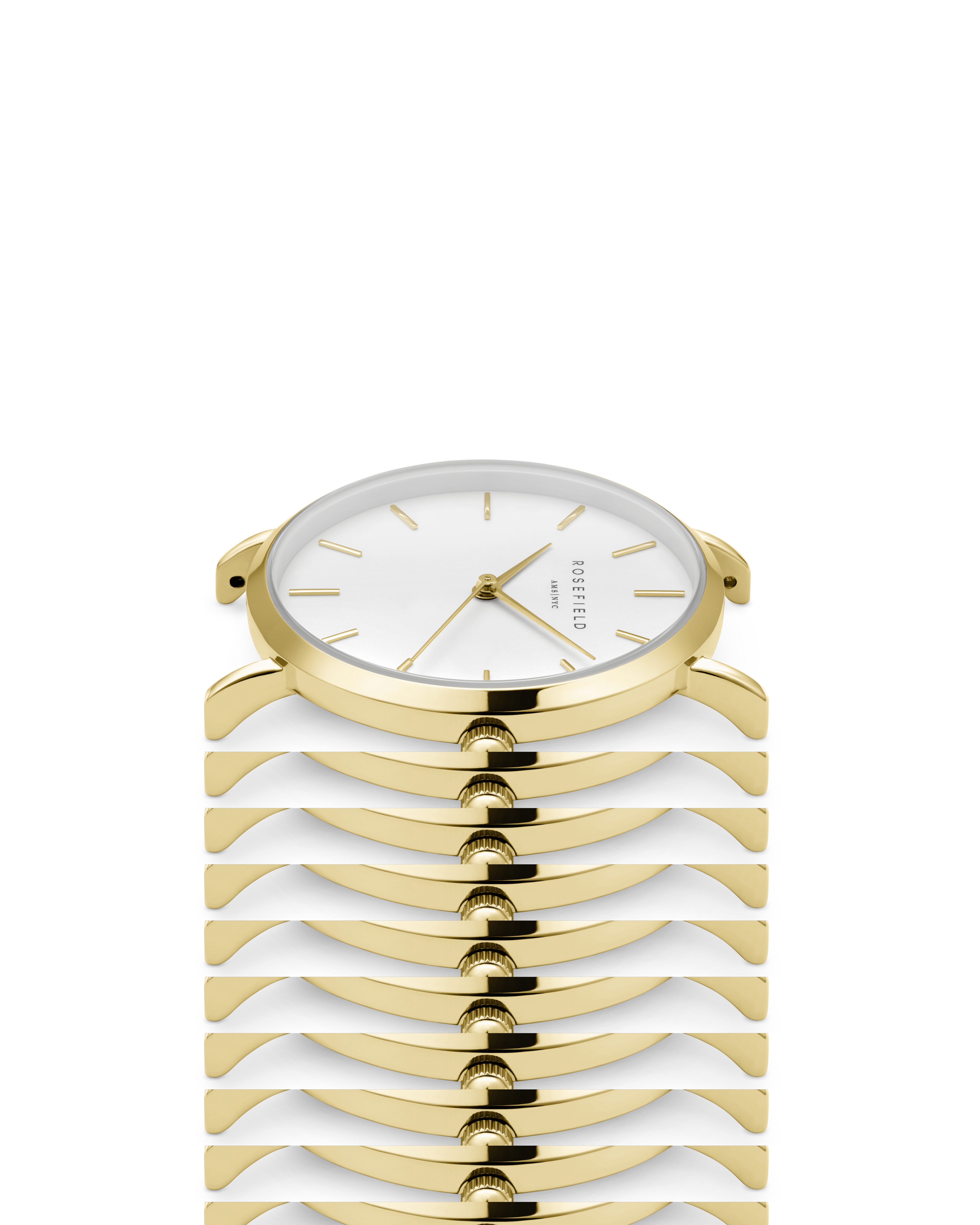 ROSEFIELD Quarzuhr ROSEFIELD Damenuhr West Village 33mm Braun