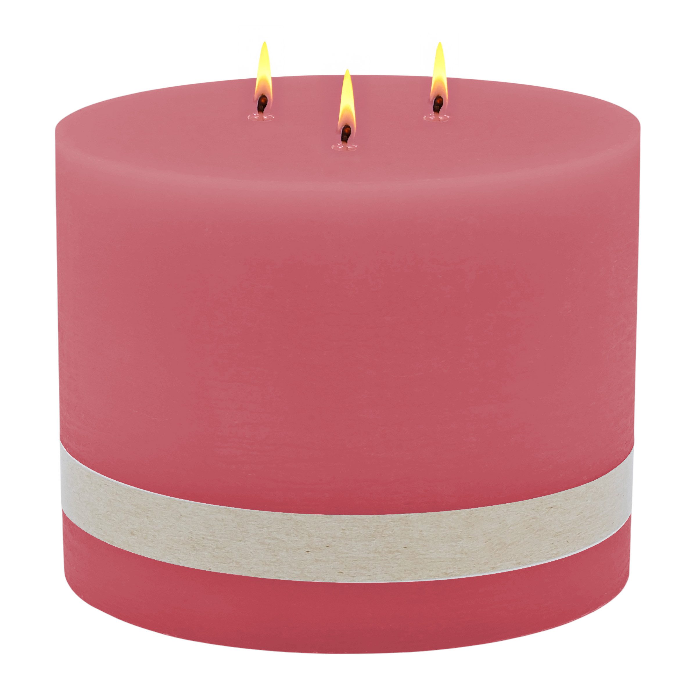 Spetebo Stumpenkerze (Packung, 1-tlg., mit 3 Dochten), Große Stumpen Kerze mit langer Brenndauer