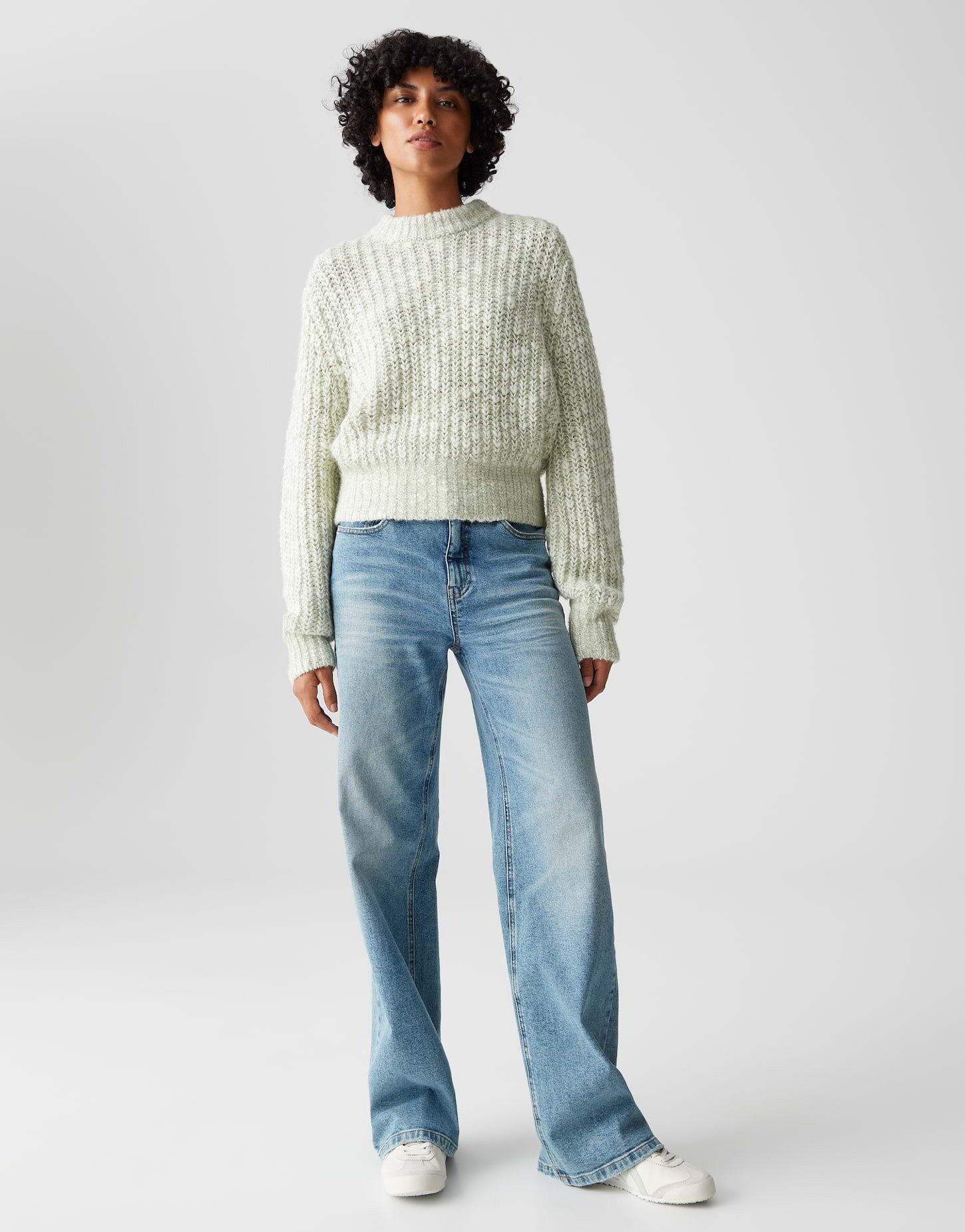 OPUS Strickpullover PALIZIA Chunky aus Wollmix lockere Passform, weicher Griff