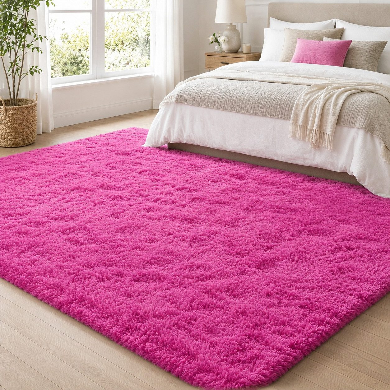 Lochas Hochflor-Teppich Hochflor-Teppich weich & kuschelig für Wohnzimmer und Schlafzimmer – Bild 2 von 5