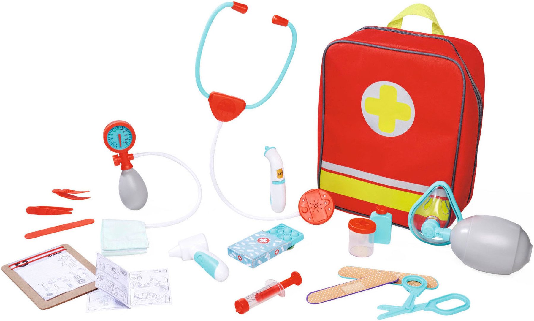 Spielzeug-Arztkoffer Notarzt Rucksack