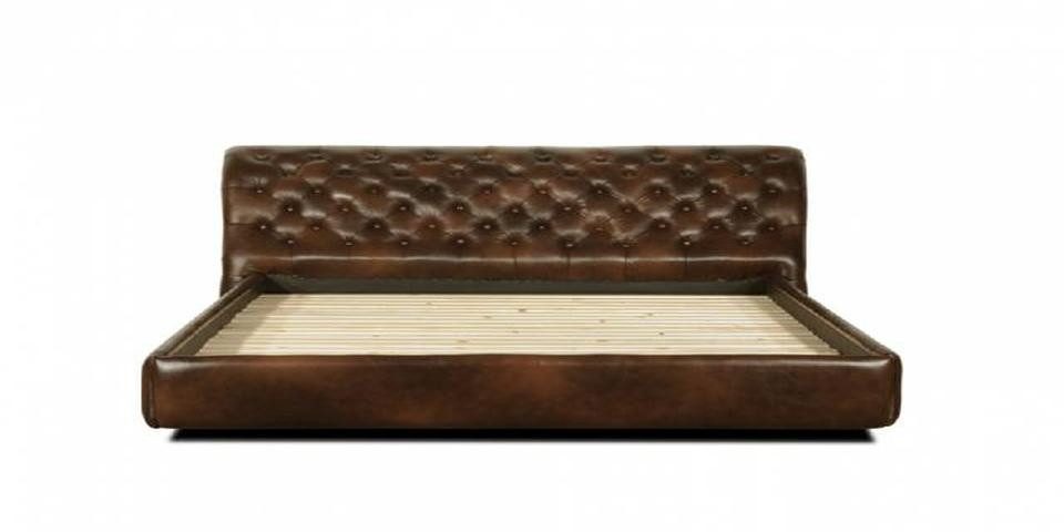 JVmoebel Polsterbett Chesterfield Big Bett in antikem Design mit edlem Flair (Chesterfield Bett OXFORD 160/180x200cm), Made in Europa