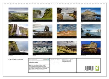CALVENDO Wandkalender Faszination Island (Premium, hochwertiger DIN A2 Wandkalender 2023, Kunstdruck in Hochglanz)