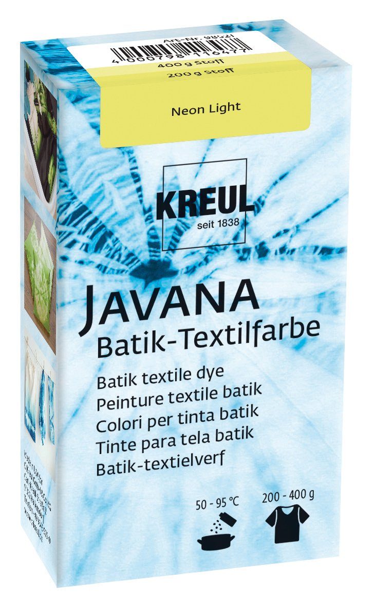 Kreul Bastelfarbe Stofffärbemittel Javana Batik-Textilfarbe, 70 g
