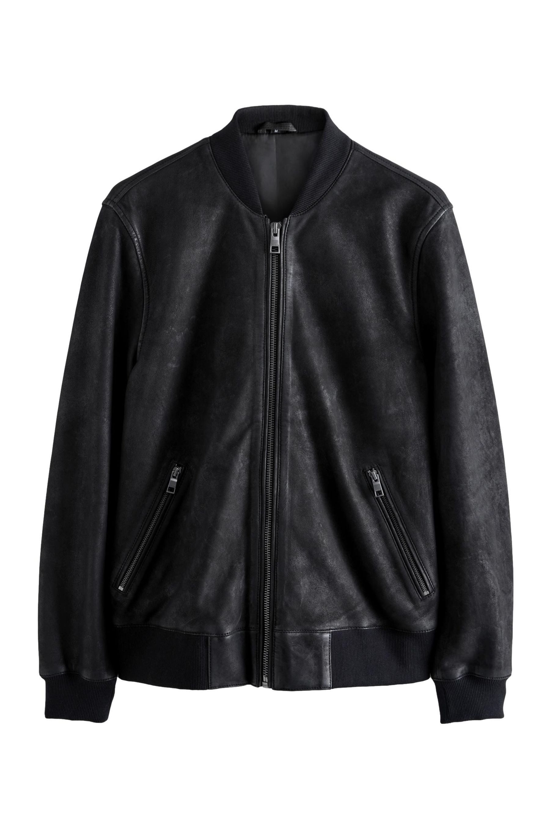 Next Bomberjacke Bomberjacke aus Nubukleder (1-St)