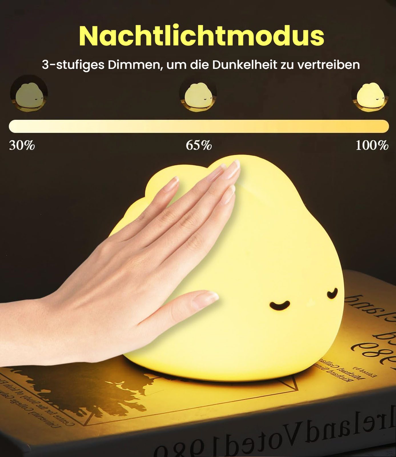 LEAZZLE Nachttischlampe Nachttischlampe LED Touch Dimmbar, günstig online kaufen