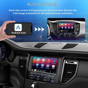 Hikity Autoradio Autos umwandeln verkabelt zu drahtlos Android Auto Adapter Original kabelgebundenes USB-Autoradio, Kabelloser Android Auto-Adapter