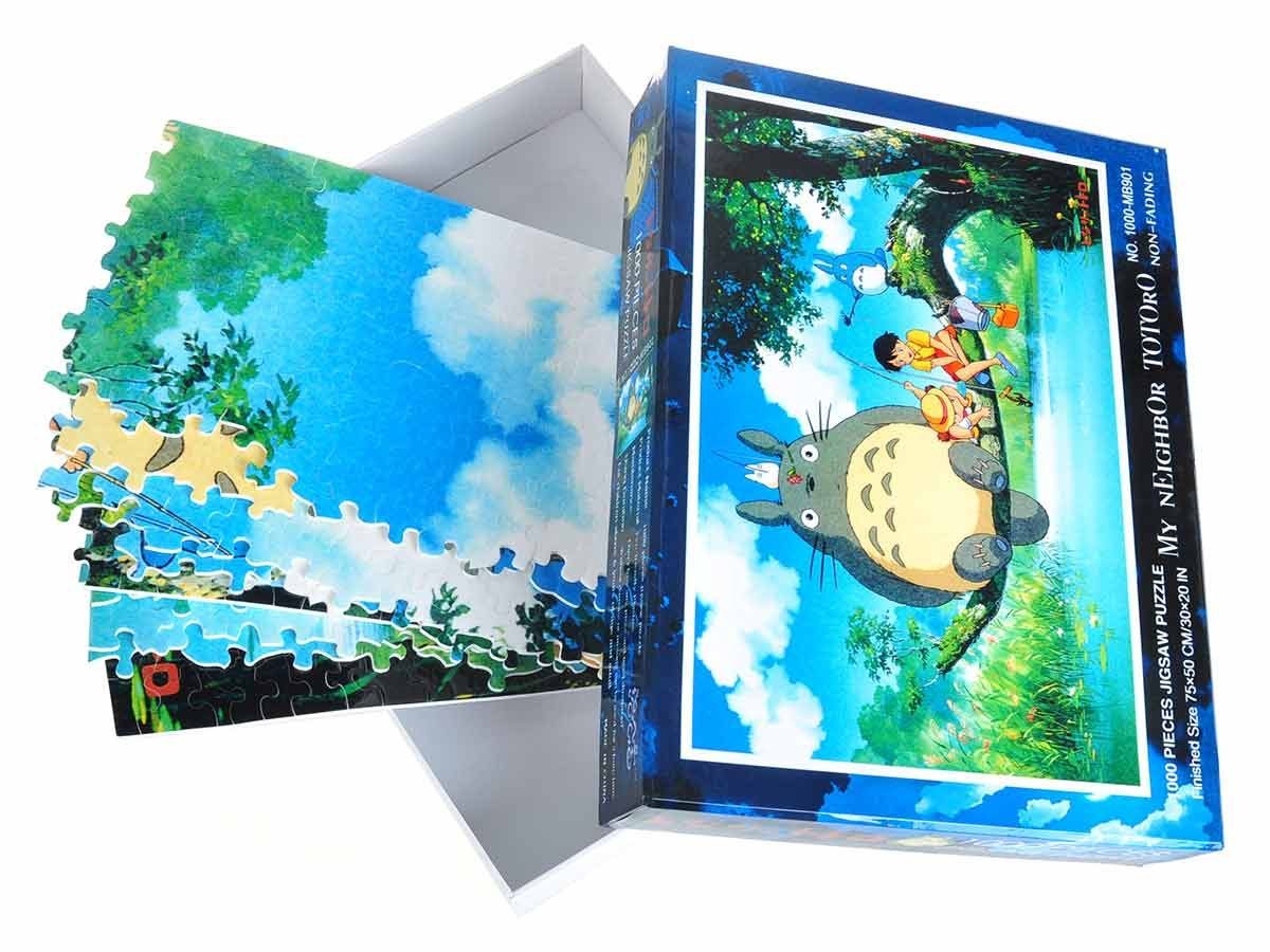 GalaxyCat Puzzle Totoro Puzzle mit Teilen 1000 Totoro 75x50cm, 1000 Puzzle Motiv:, 1000 Teilen, mit Puzzleteile