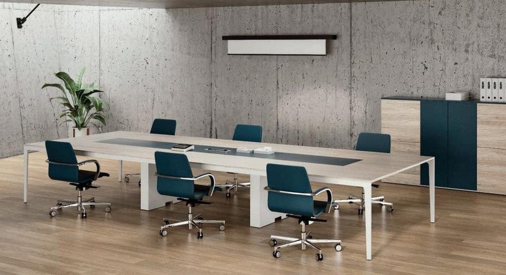 Xlmoebel Konferenztisch Moderner Besprechungstisch aus Holz für professionelle Meetings (Konferenztisch, 1-St., Konferenztisch), Hergestellt in Europa