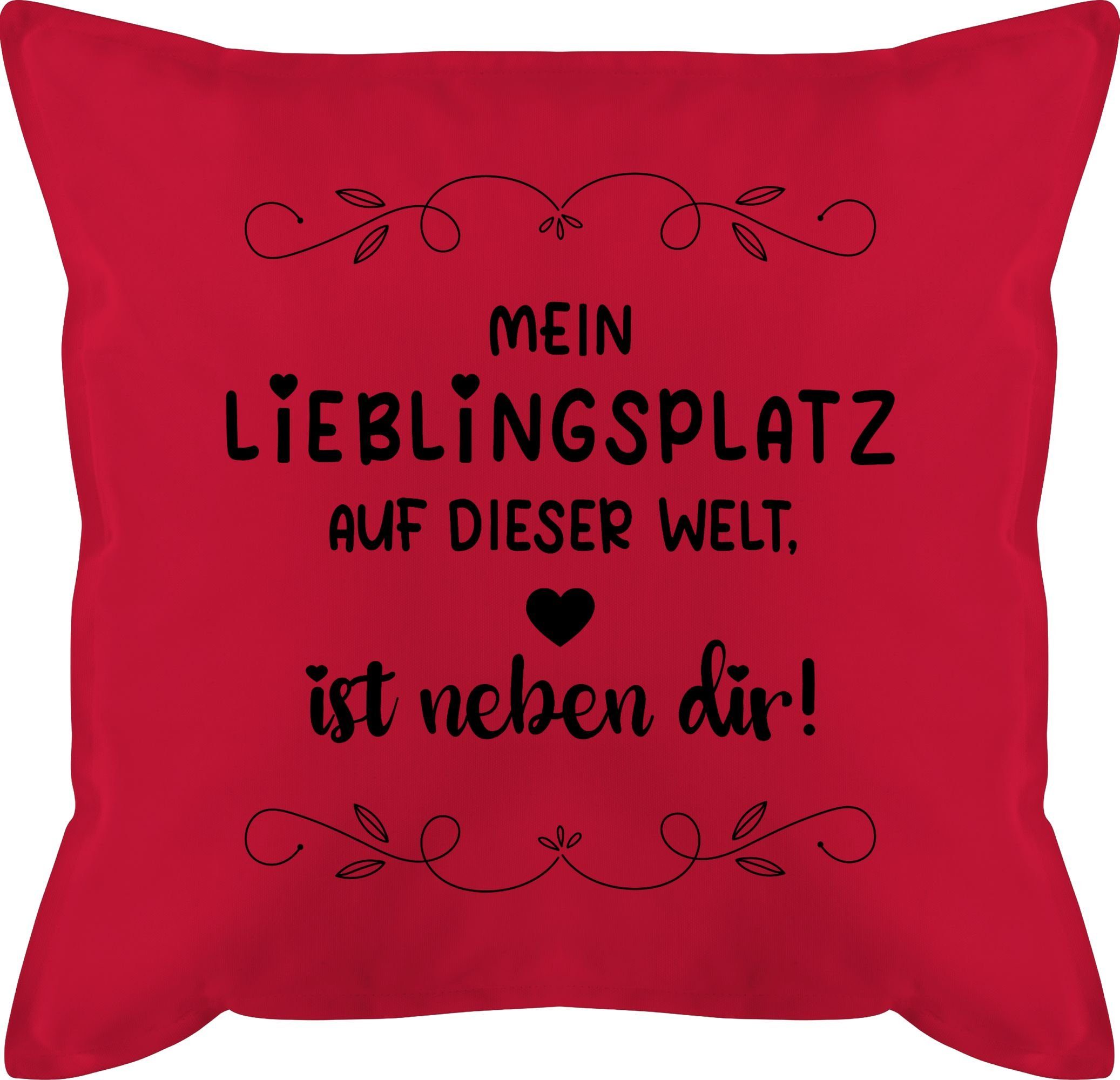 Valentinstag 2 Rot Frau Lieblingsplatz Freundin Dekokissen Valentinstag Geschenk Shirtracer - Geschenk Dekokissen Sie Weihnachts-Ge,