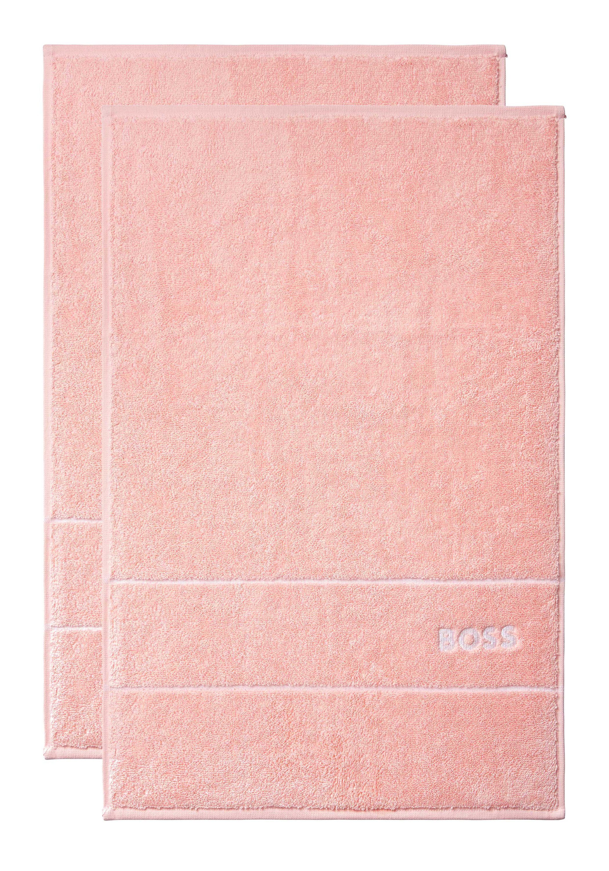 Hugo Boss Home Gästehandtücher PLAIN PRIMRON modernem Design 100% Baumwolle, (2tlg), mit