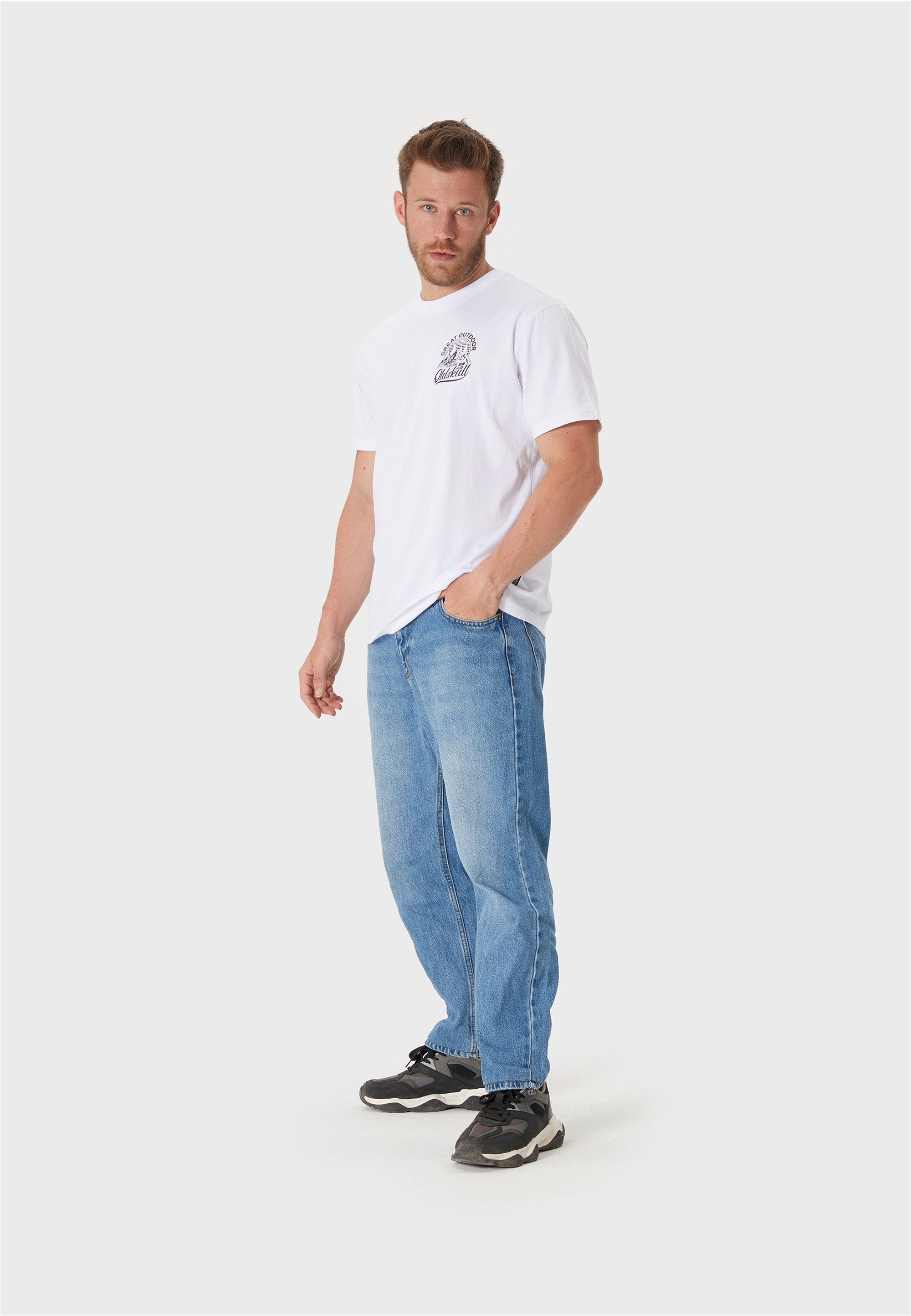 Oldskull T-Shirt Retro Great Outdoor Logo günstig online kaufen