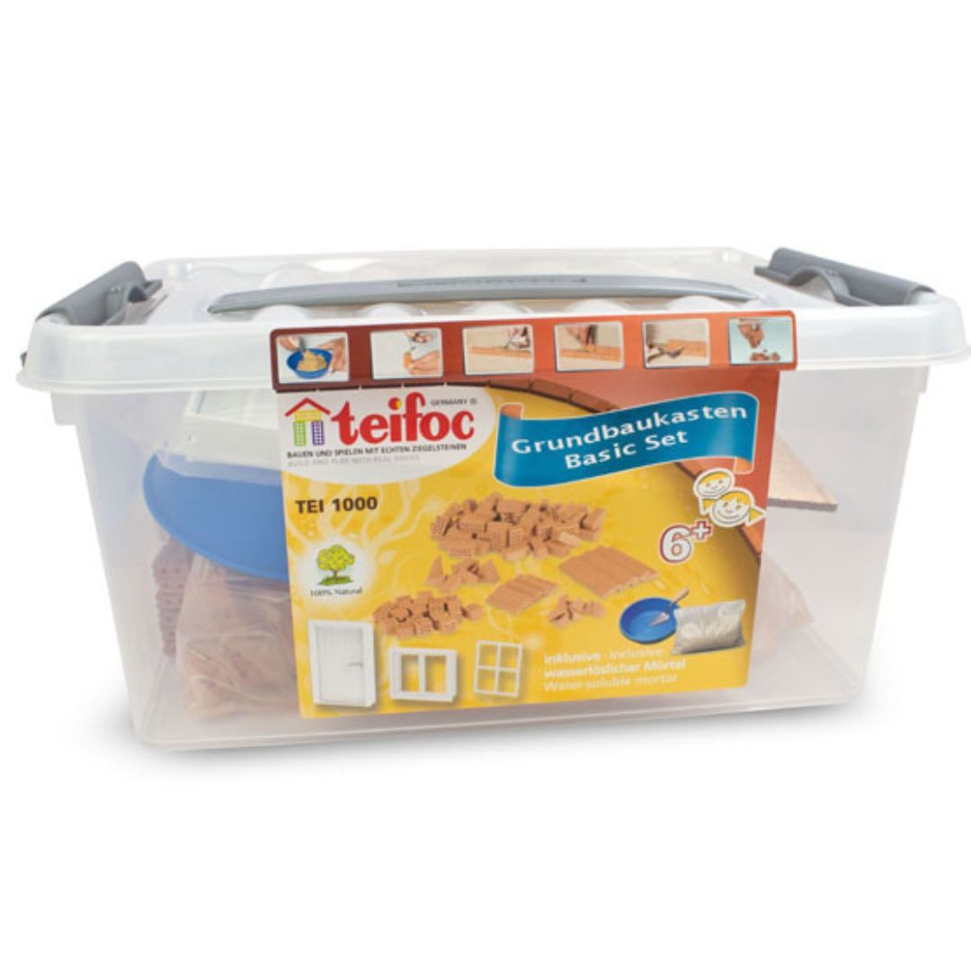 teifoc Grundbaukasten Steinbaukasten, (Kreativspielzeug, 100 St., Bastelset), für kreatives Basteln, Made in Germany