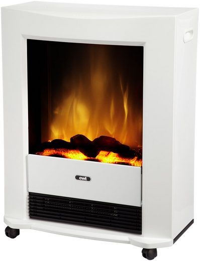 EWT Elektrisches Kaminfeuer »Bartok«, weiß, rollbar, mit Fernbedienung