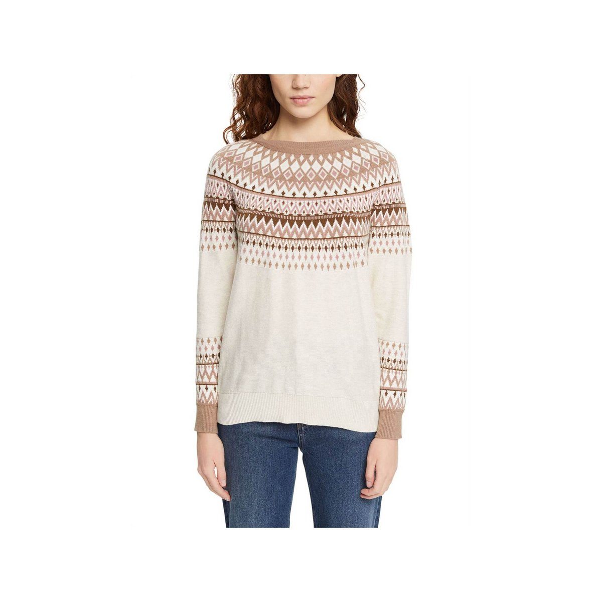 Longpullover Rundhalspullover