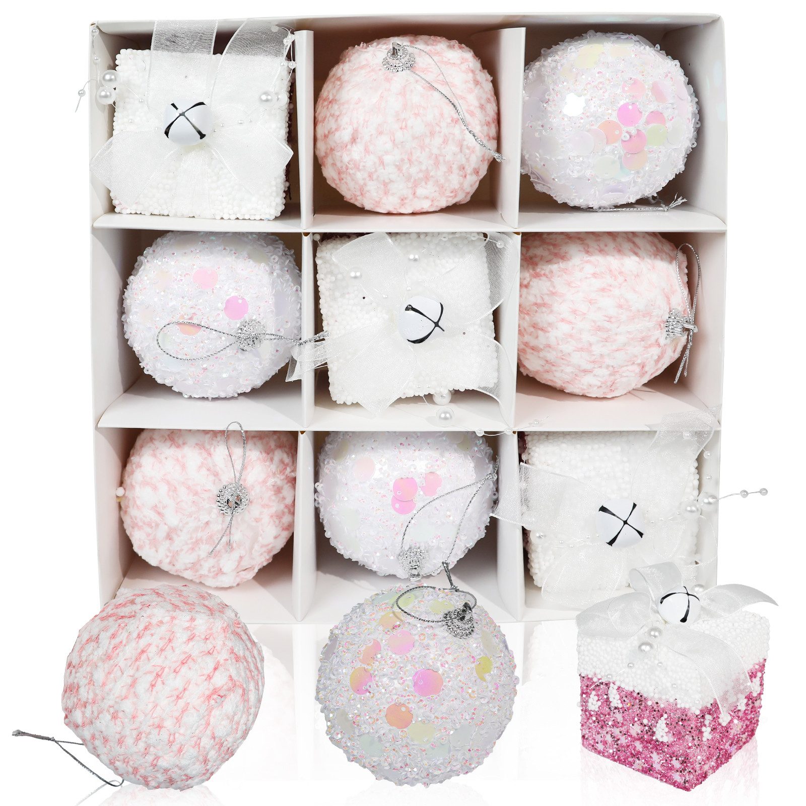 M&W DAS DESIGN Weihnachtsbaumkugel Christbaumschmuck Mini Outdoor Weihnachten 8CM