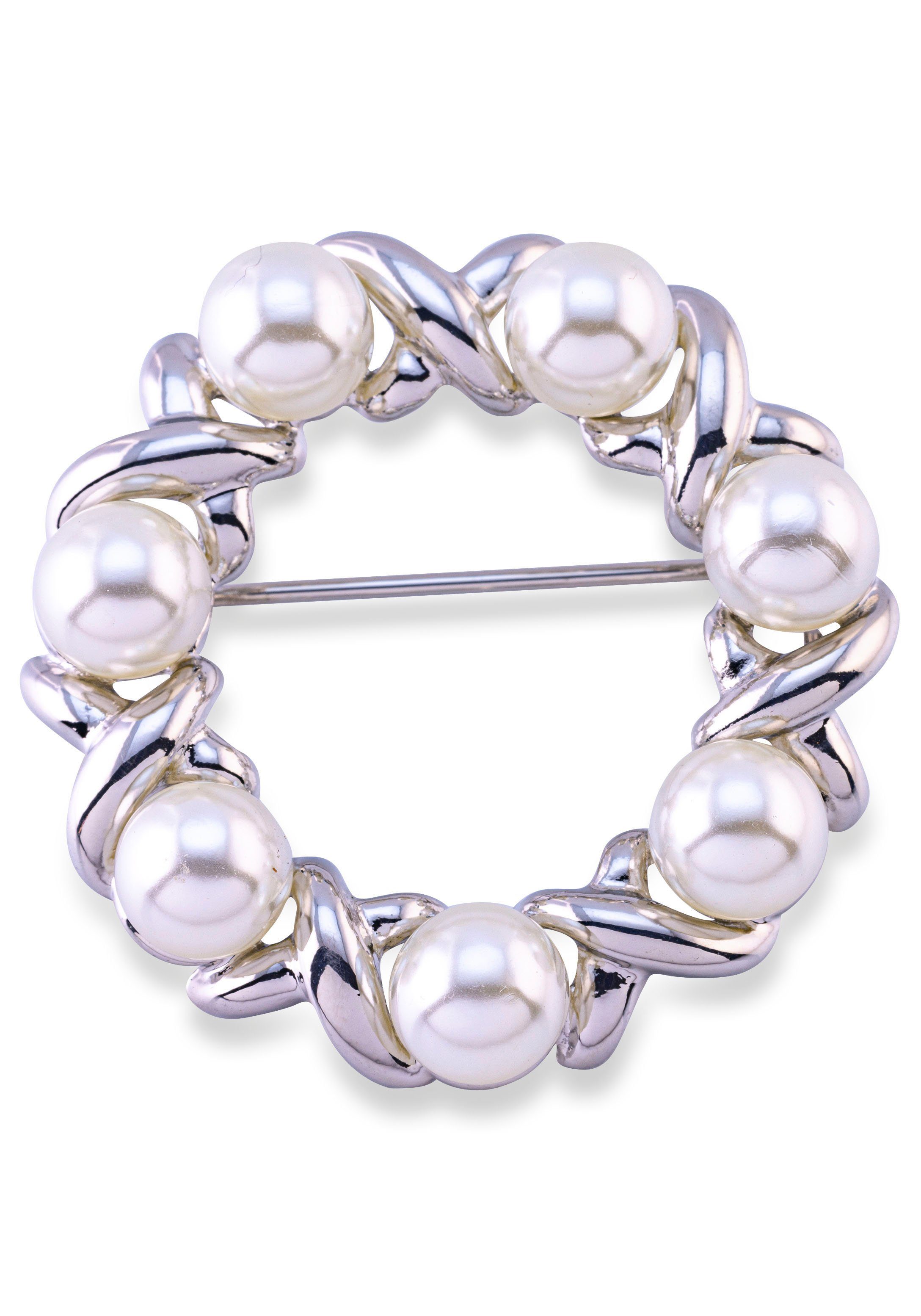 Brosche Schmuck Geschenk Ansteckschmuck Perlenbrosche