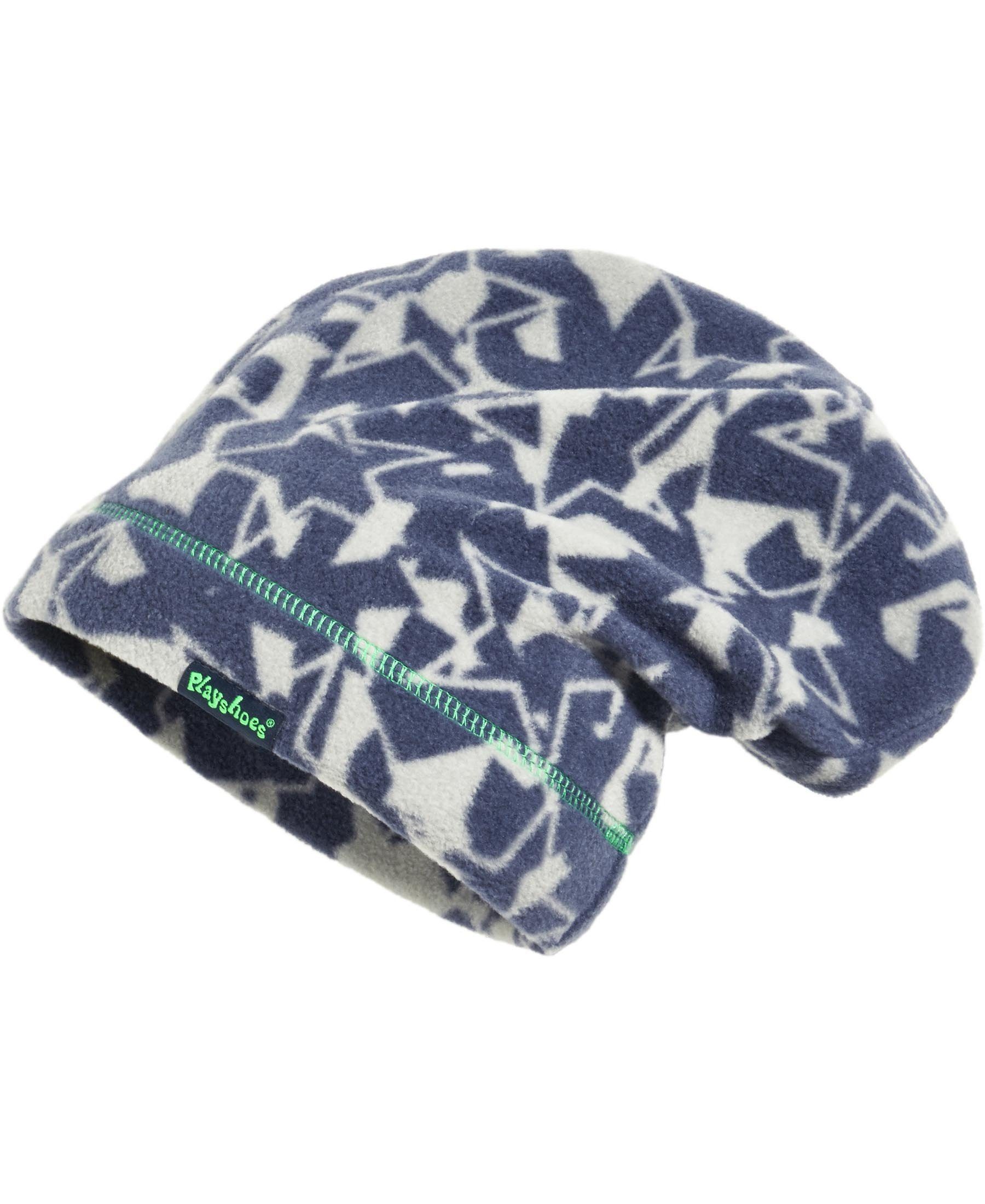 Playshoes Schlupfmütze Fleece-Beanie Sterne Camouflage