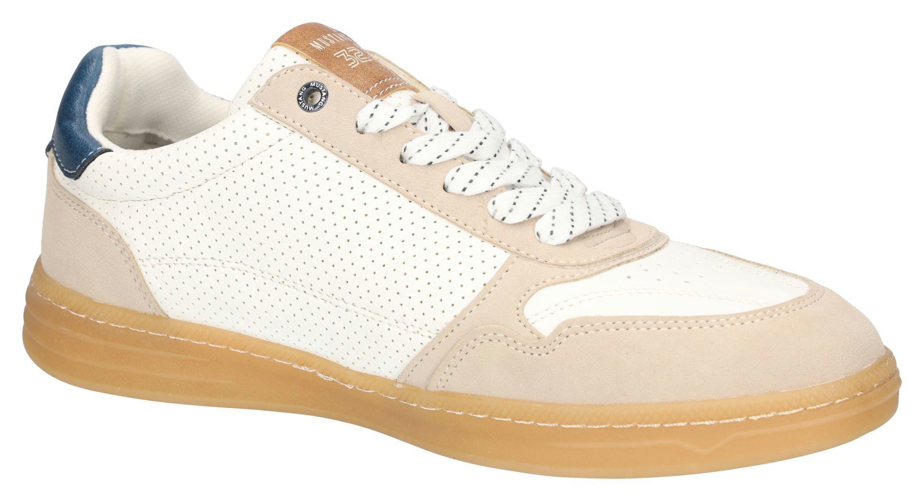 Mustang Shoes Sneaker, Retro Sneaker, Schnürschuh mit Außenreißverschluss