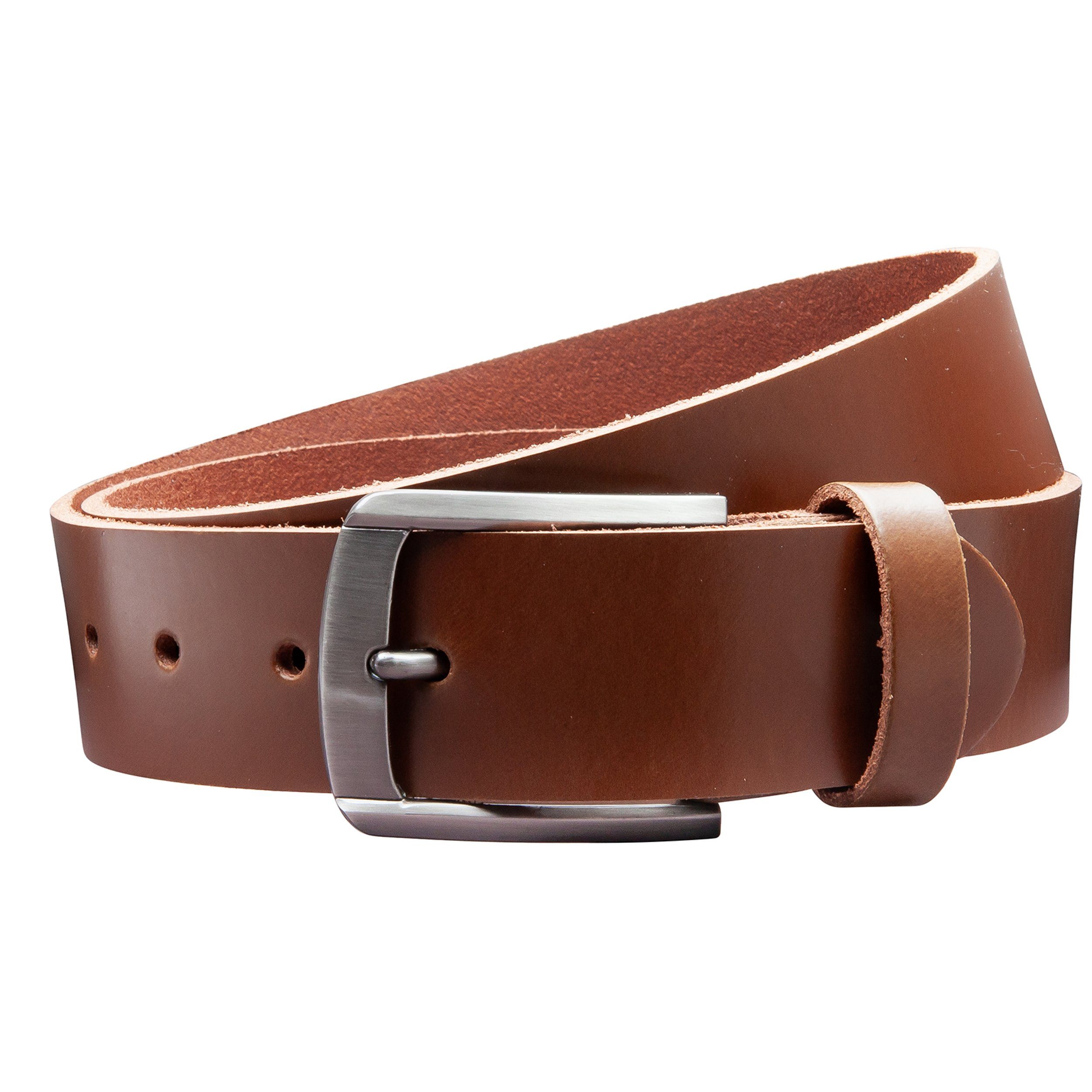 COLOGNEBELT Ledergürtel OM560-PL-Hellbraun MADE IN GERMANY, Hellbraun Kürzbar, 100 % Echtleder, Aus einem Stück, Unisex