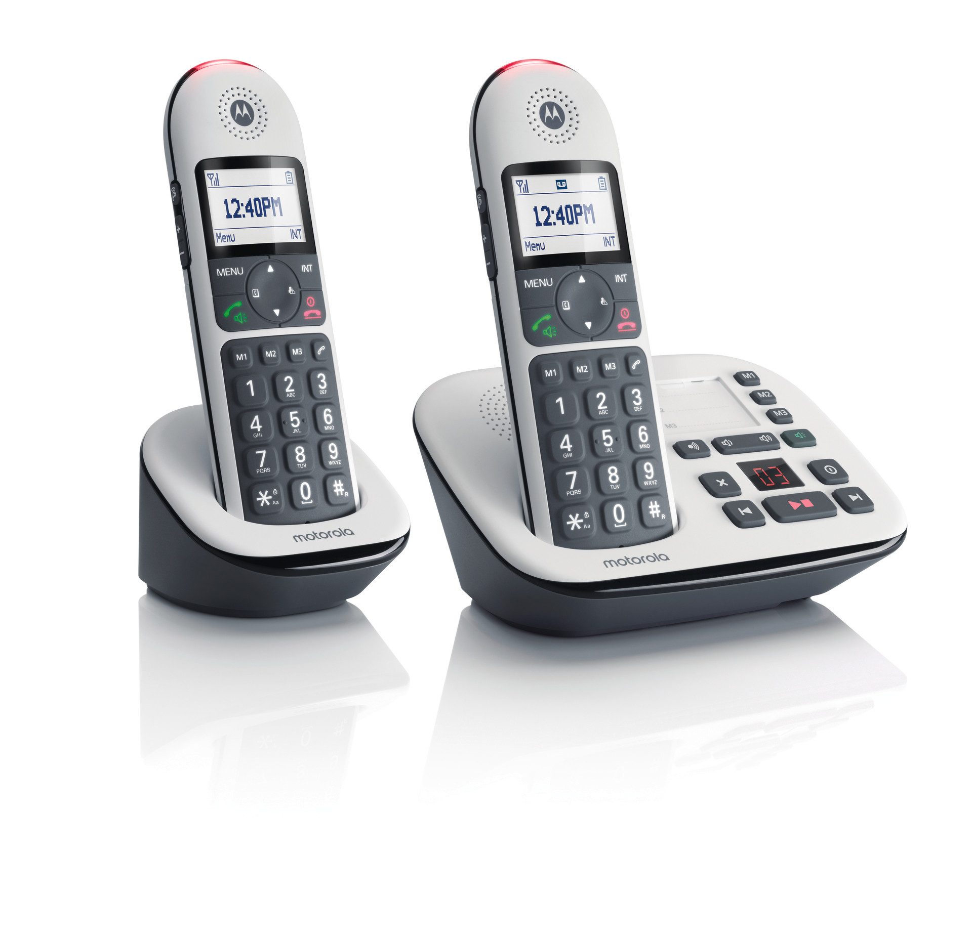 Motorola Motorola CD5012 Voice Twin Schnurloses Mobilteil (Mobilteile: 2, Hörgerätekompatibel)