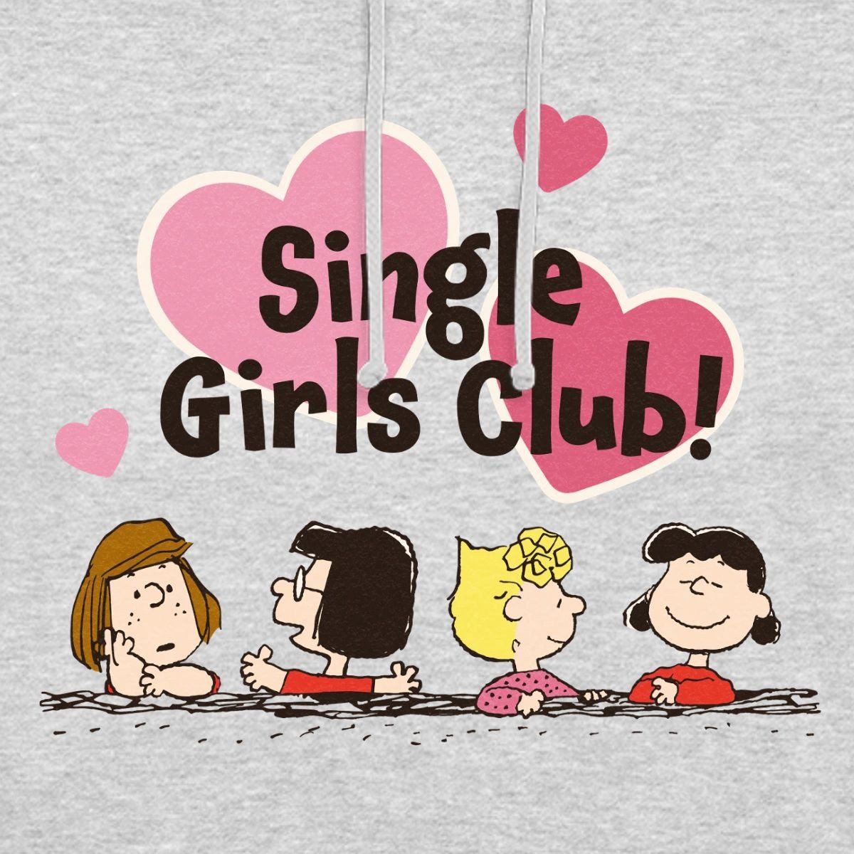 Spreadshirt Hoodie Peanuts Single Girls Club Lucy & Ihre Freundinnen Unisex Hoodie (1-tlg)