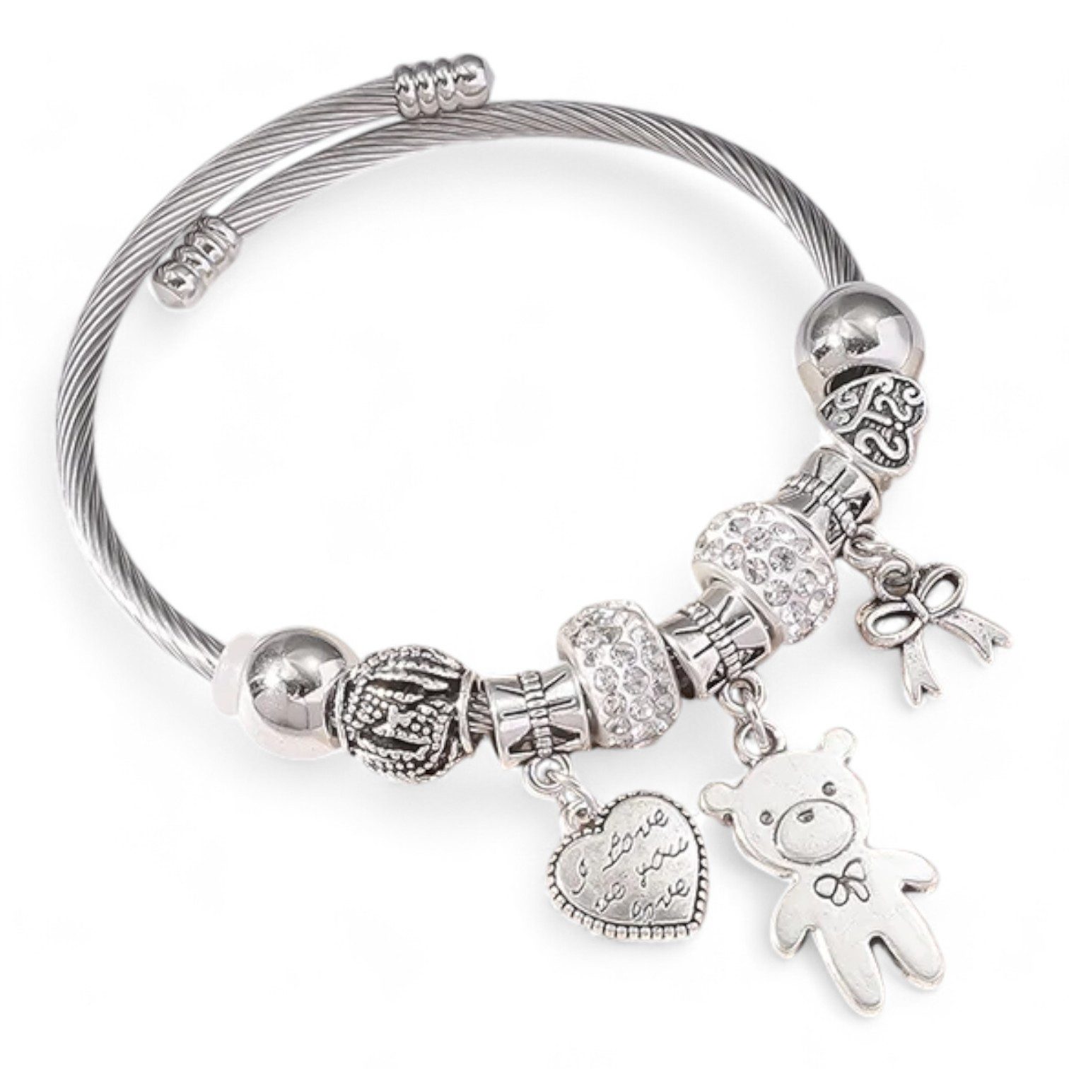 Eyecatcher Armkette Verspieltes Silber Armband Anhänger günstig online kaufen