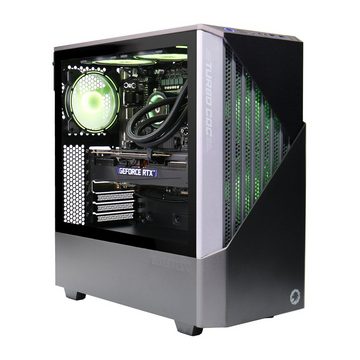 GAMEMAX Contac BG 7050 Gaming-PC (Intel® Core i7 13700F, RTX 4080, 16 GB RAM, 1000 GB SSD, Wasserkühlung, PCIe SSD Gen4, Windows 11)