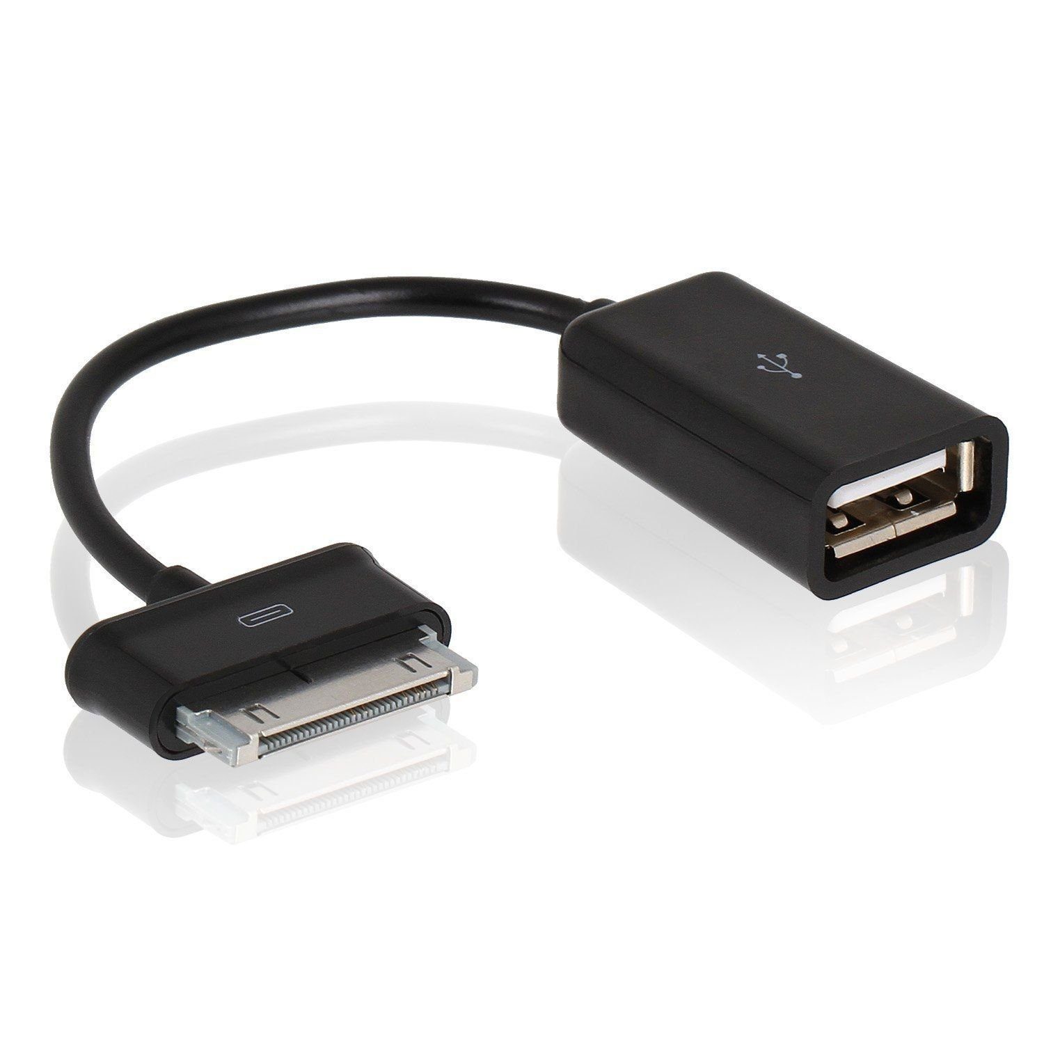 Wicked Chili 30Pin OTG USB Adapter für Galaxy Tablet für USB USB-Adapter  30PIN Samsung Stecker zu USB-A, Kompatibel mit Samsung Galaxy Note 10.1  N8000 / N8010 / Tab/Tab 2/7.0/8.9/10.1 - für Maus,