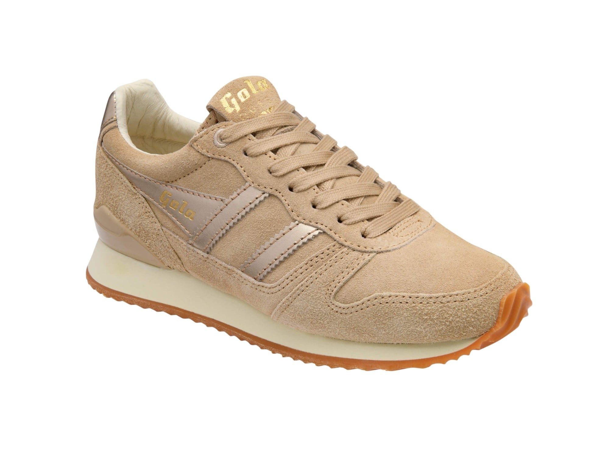 Gola Quest Westminster 2026 - Made in England - hellbraun/gold Damen Sneaker