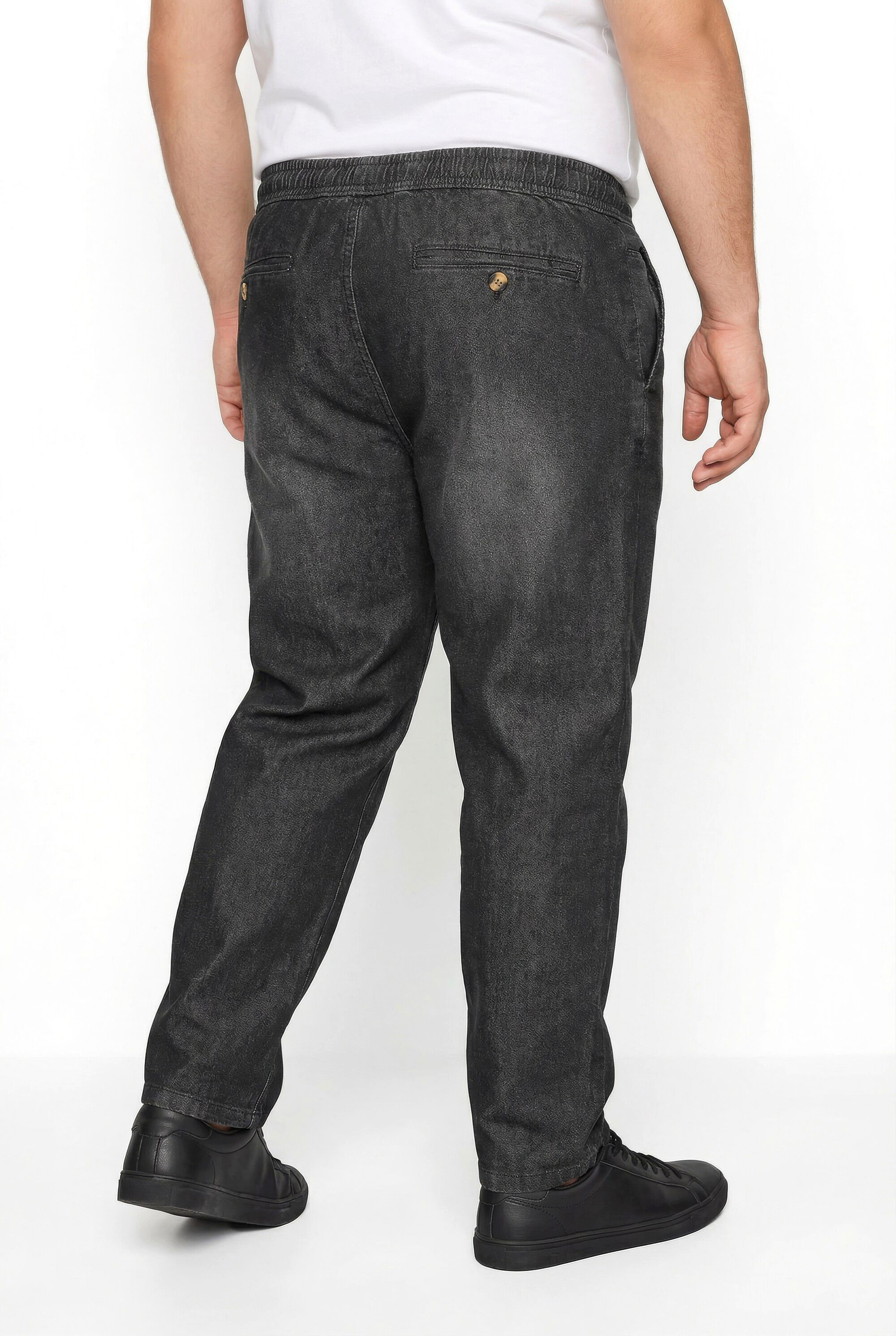 Men Plus 5-Pocket-Jeans Jeans Bauchfit Relaxed Fit Elastikbund bis 8 XL – Bild 3 von 5