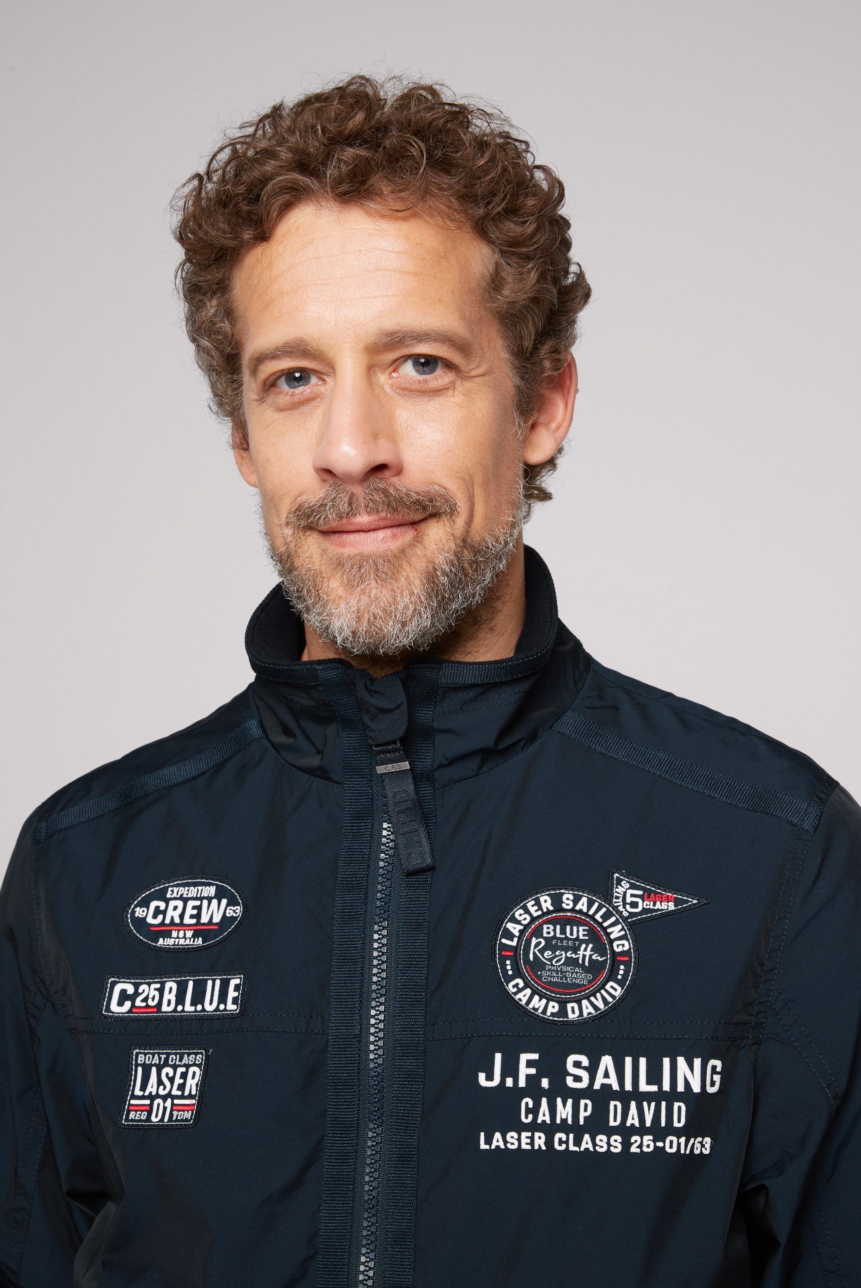 CAMP DAVID Outdoorjacke mit Stehkragen