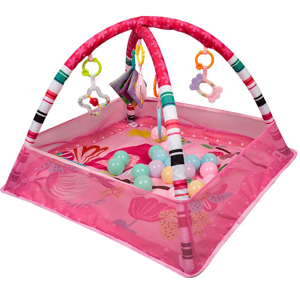 JEOBEST Spielbogen Krabbeldecke, Spieldecke mit Bällebad, Padded Mat for Ne günstig online kaufen