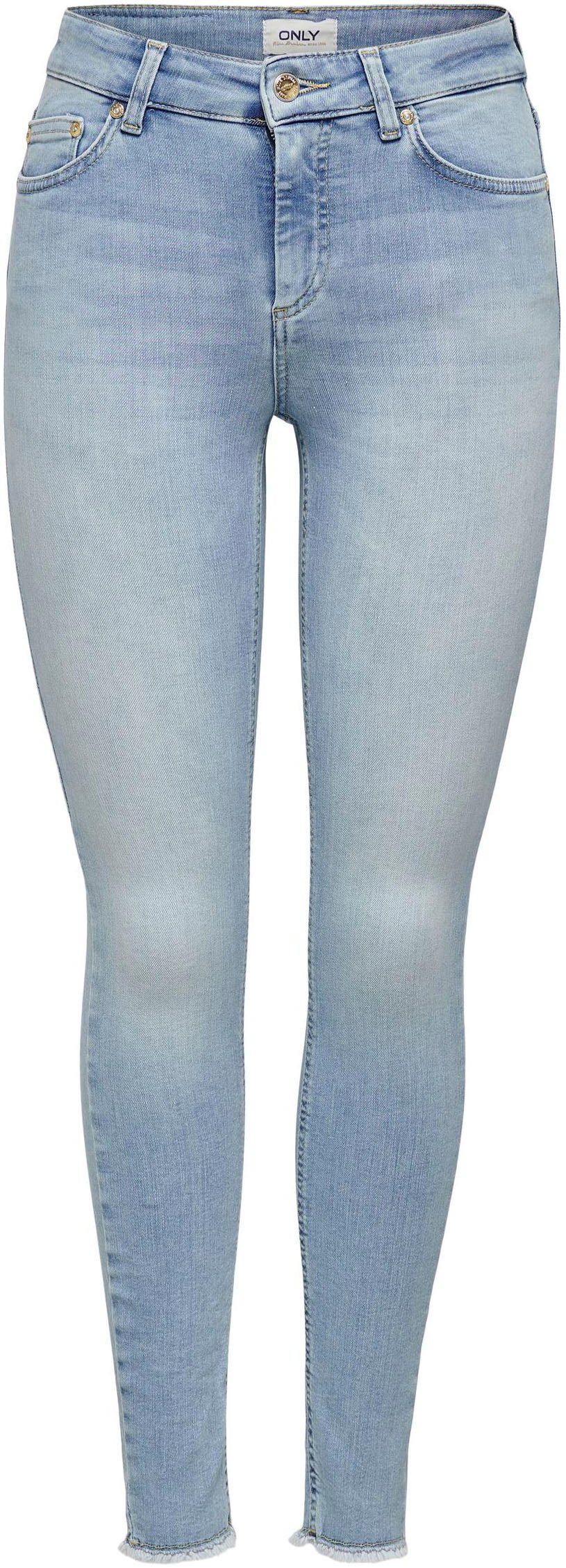 Ankle-Jeans ONLBLUSH MID SK ANK RAW