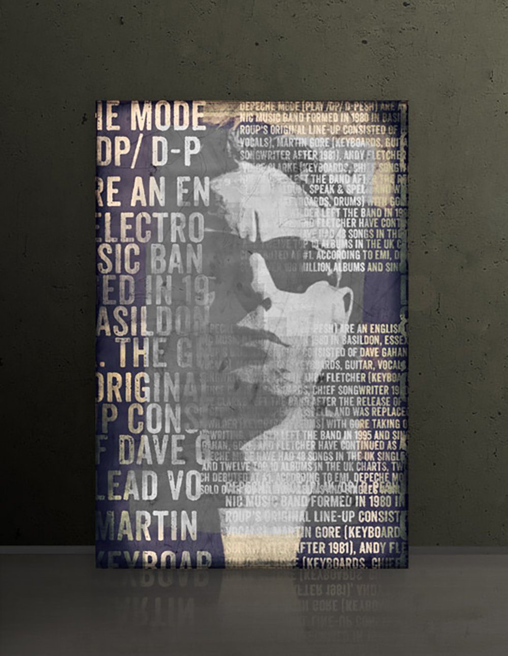Sinus Art Leinwandbild Depeche Mode 3 - Dave Gahan, 60x90 cm
