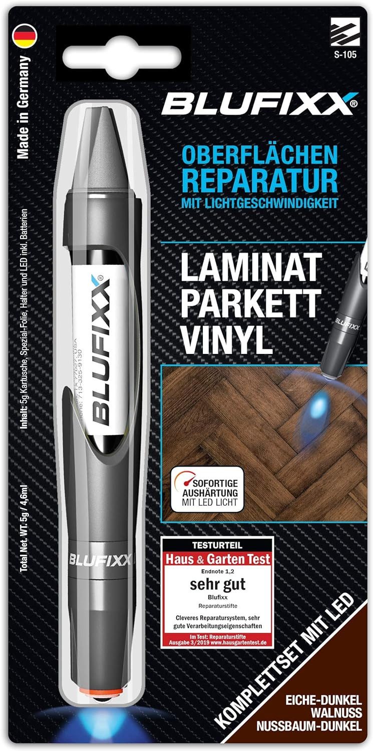 BlueField Laminat BLUFIXX Smart-Repair Spezial Set Laminat PW EICHE DUNKEL