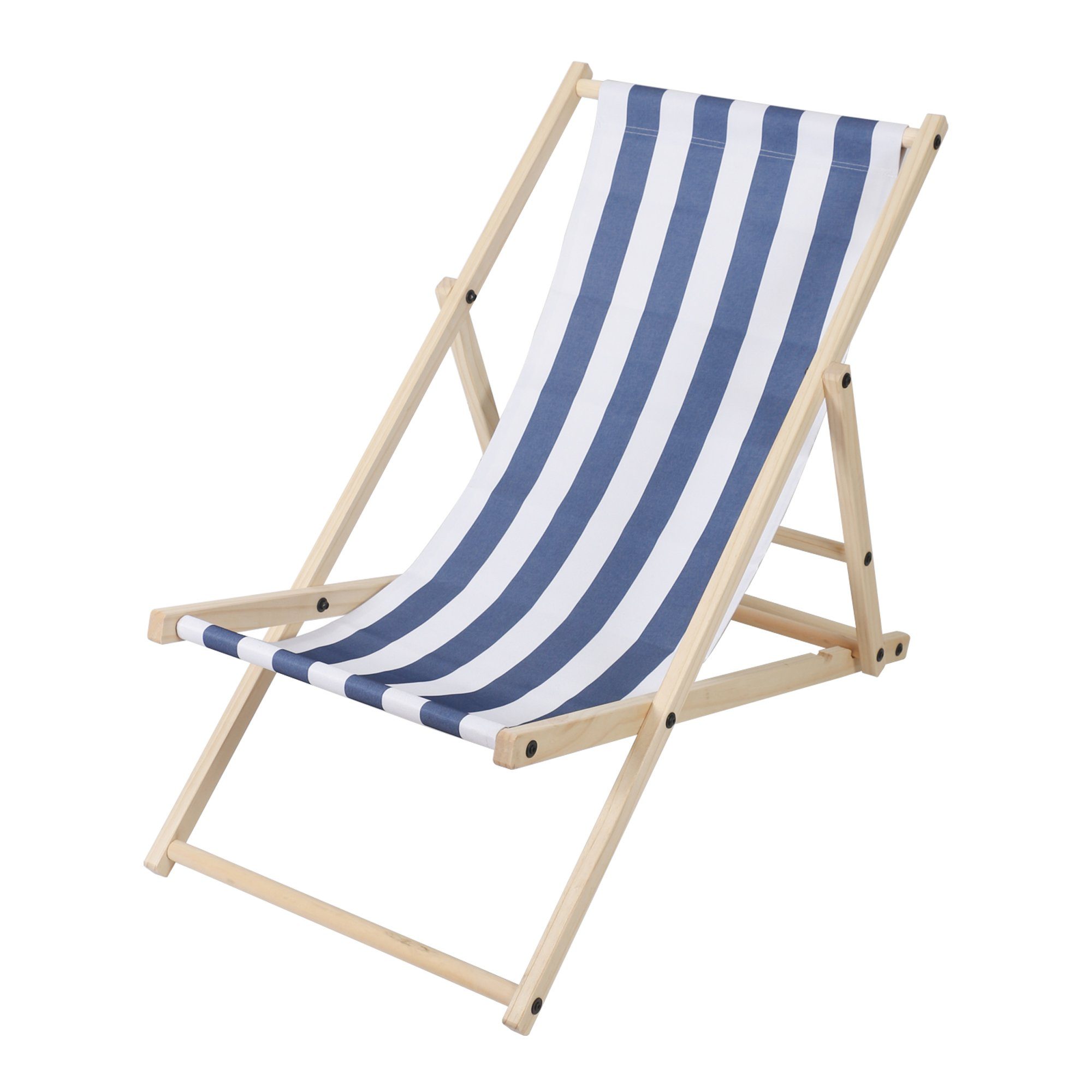 Clanmacy Gartenliege Liegestuhl Holz Klappbar Balkon Chair Liege
