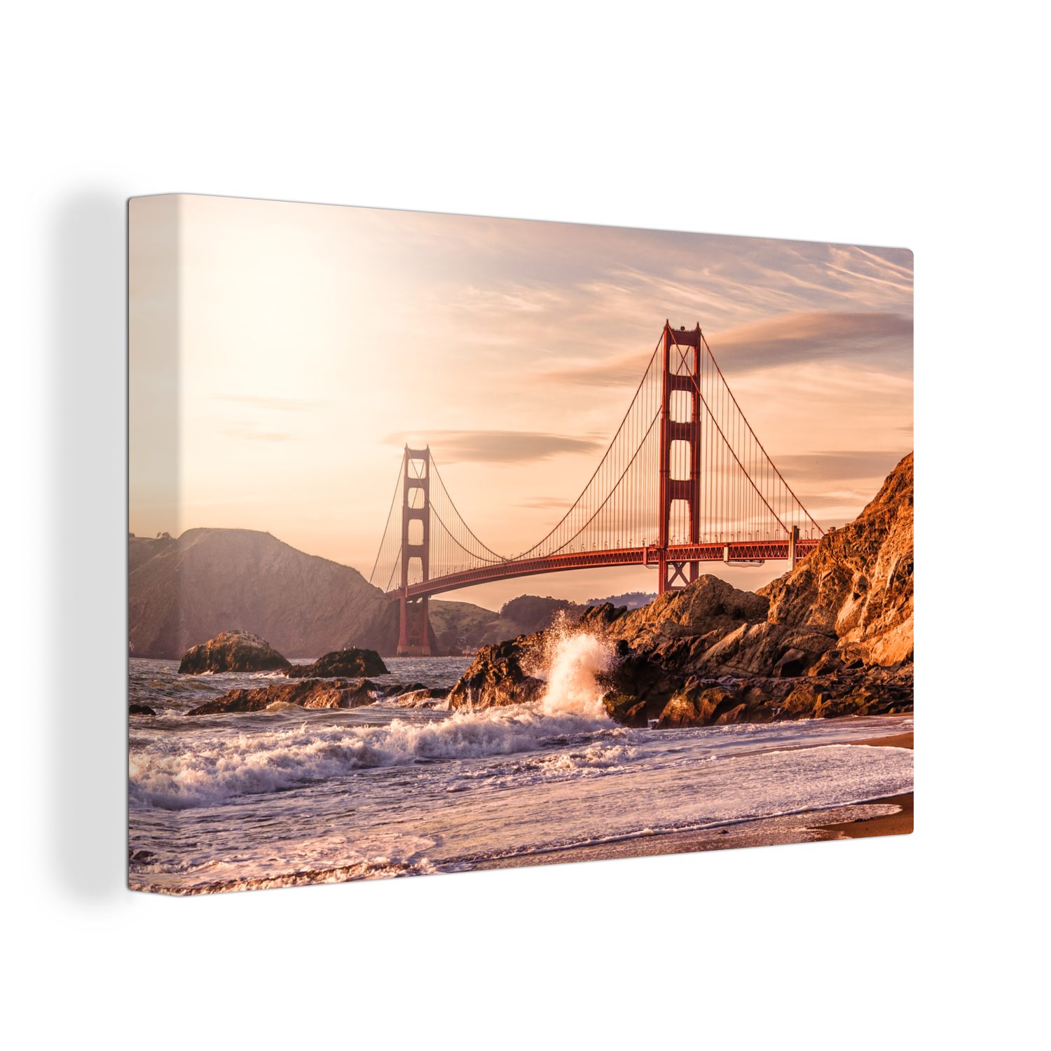 OneMillionCanvasses® Leinwandbild San Francisco - Brücke günstig online kaufen