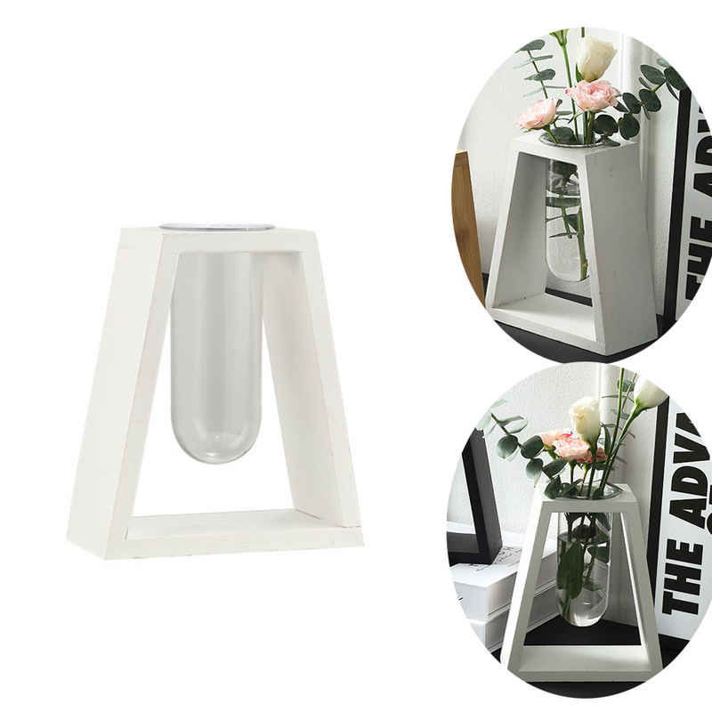 HIBNOPN Dekovase Glas Reagenzglas Kleine Vasen Für Tischdeko Blumenvase Für Blumen (1 St)