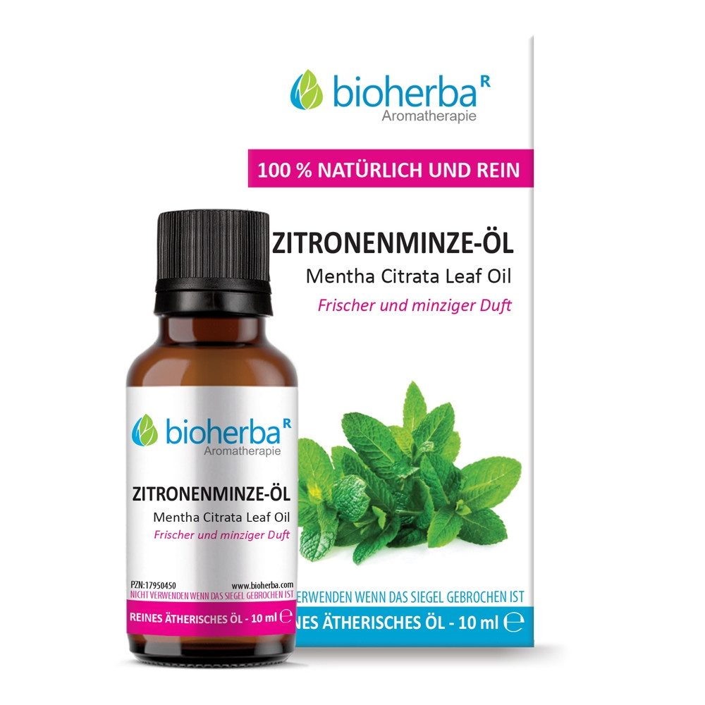 BIOHERBA R Pflege-Set Zitronenminze-Öl Reines ätherisches Öl 10 ml