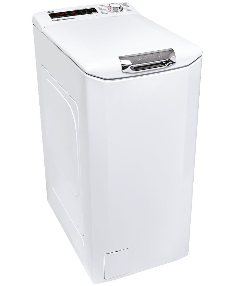 Hoover Waschmaschine Toplader H3TFMQ46TAMCE-84, 6 kg, 1400 U/min, Power  Care System: Vermischt Wasser und Waschmittel - Top-Reinigungswirkung