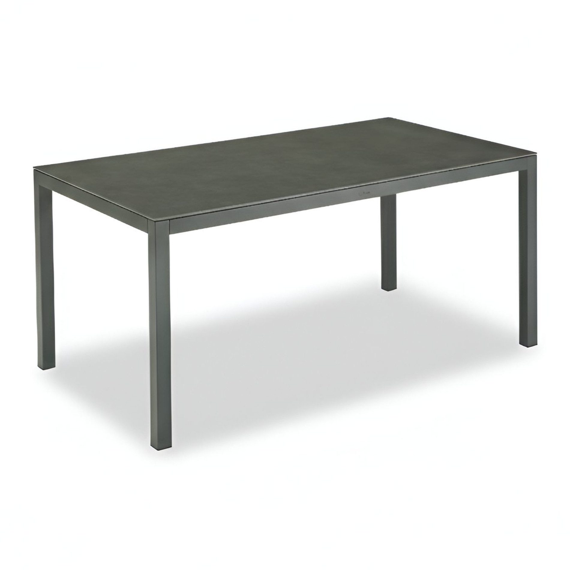 Liadomo Gartentisch Scalea, Tischplatte Sinterstein, Granitoptik, Alu Anthrazit