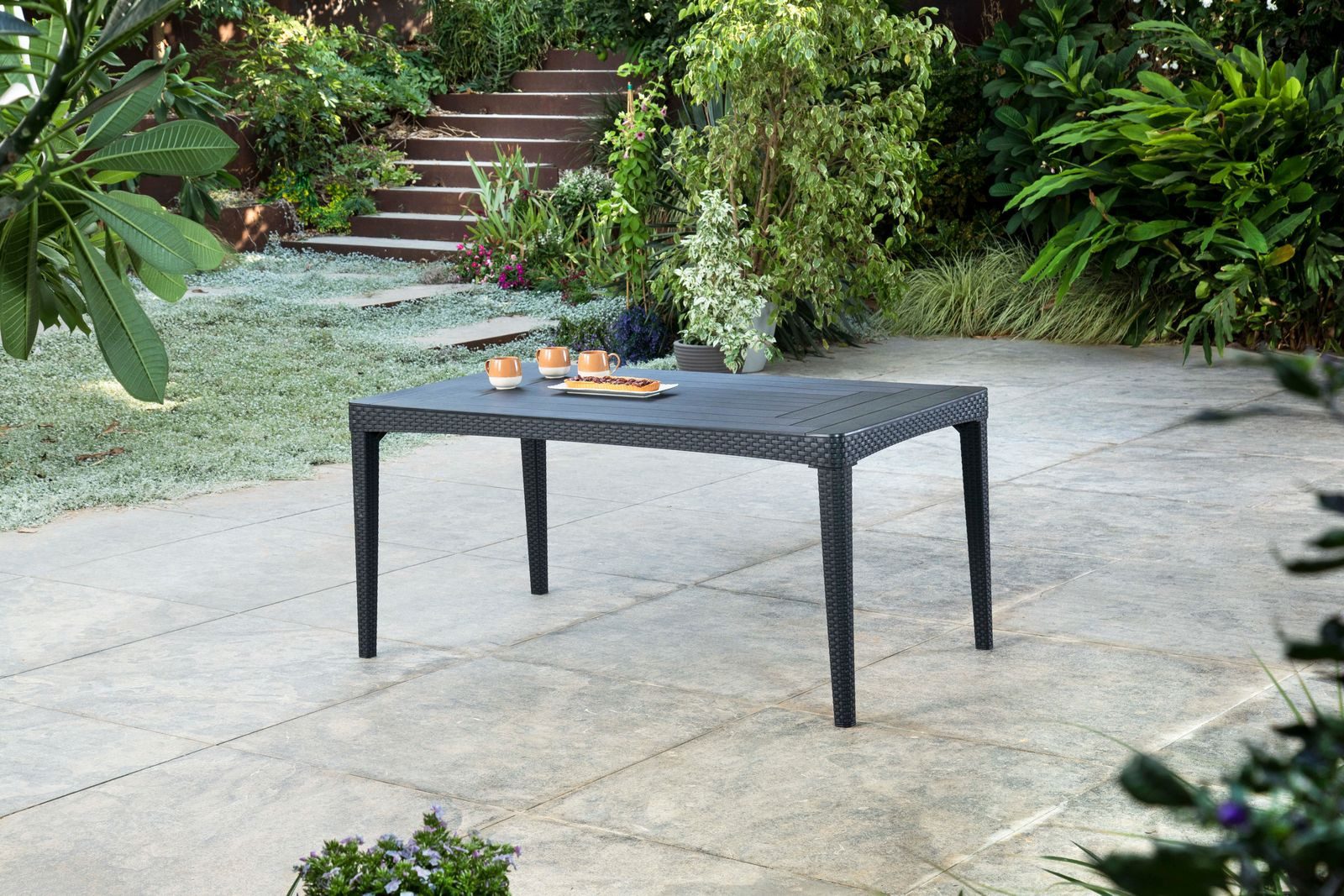 Allibert Gartentisch Allibert Girona - Pflegeleicht & ideal für 4–6 Persone günstig online kaufen