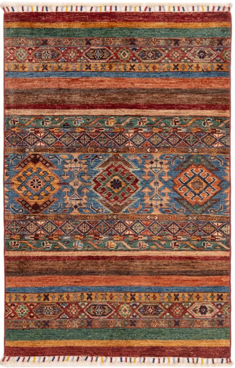 Orientteppich Arijana Shaal 81x127 Handgeknüpfter Orientteppich, Nain Trading, rechteckig, Höhe: 5 mm