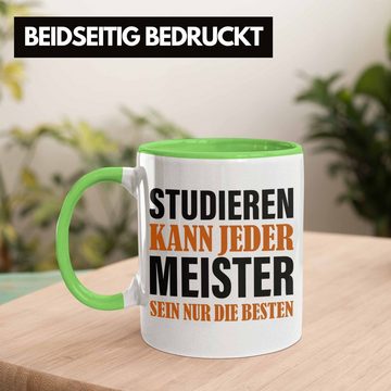 Trendation Tasse Trendation - Meisterprüfung Bestanden Geschenke Meister Prüfung Tassen Männer Metallbauer Dachdecker Maler Elektrotechnik Elektronik Schreiner