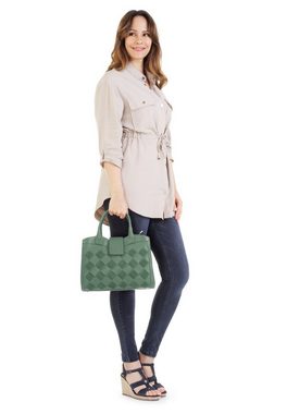 Samantha Look Henkeltasche, echt Leder, Made in Italy