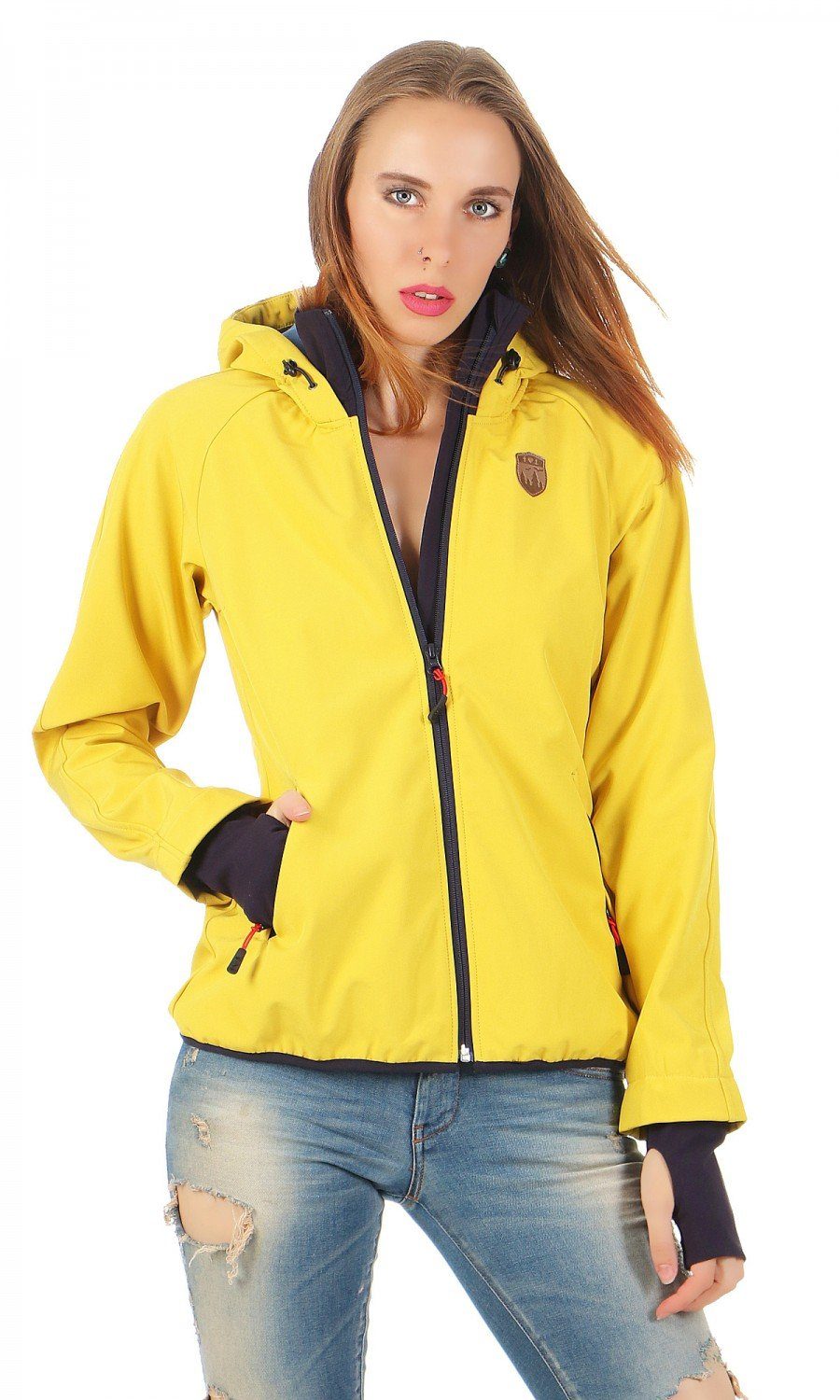 Blutsgeschwister Softshelljacke Blutsgeschwister Cosy Rainstorm Survival Zip Damen Jacke