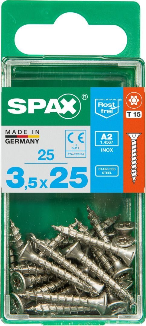- 25 TX 25 15 mm Holzbauschraube x Spax 3.5 SPAX Universalschrauben