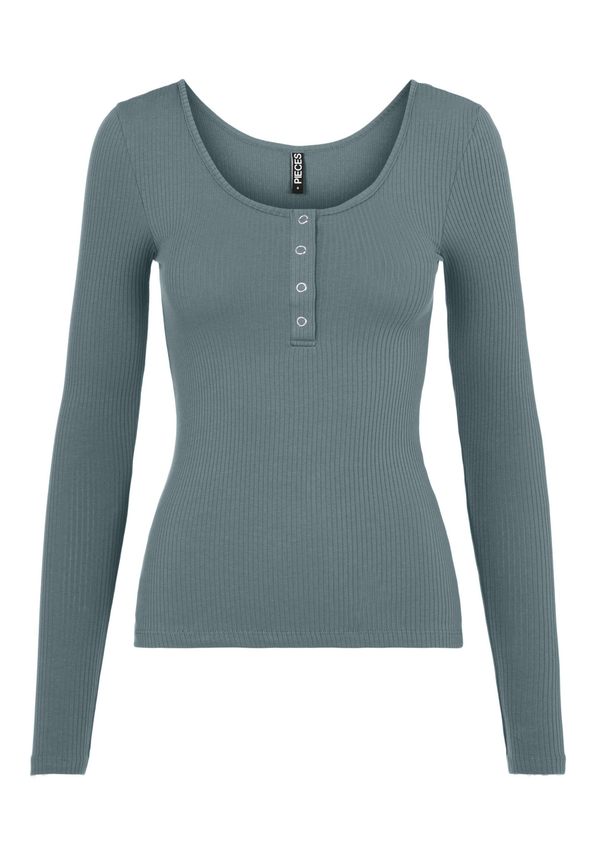 pieces Langarmshirt KITTE (1-tlg) Plain/ohne Details günstig online kaufen